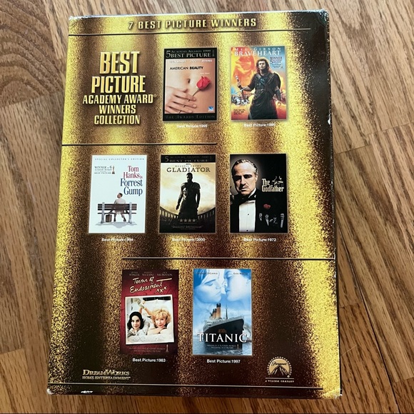 EUC Box Set of 7 Best Picture Winners DVDs (Godfather/Titanic/Forrest Gump) - Picture 4 of 14